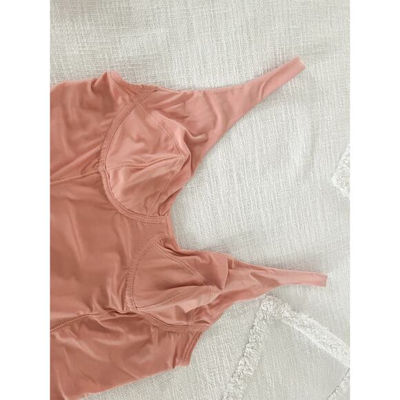 We are HAH x Free People | NWT | Pink Eyes on Top Bodysuit in Rose | Sz L - Picture 4 of 12